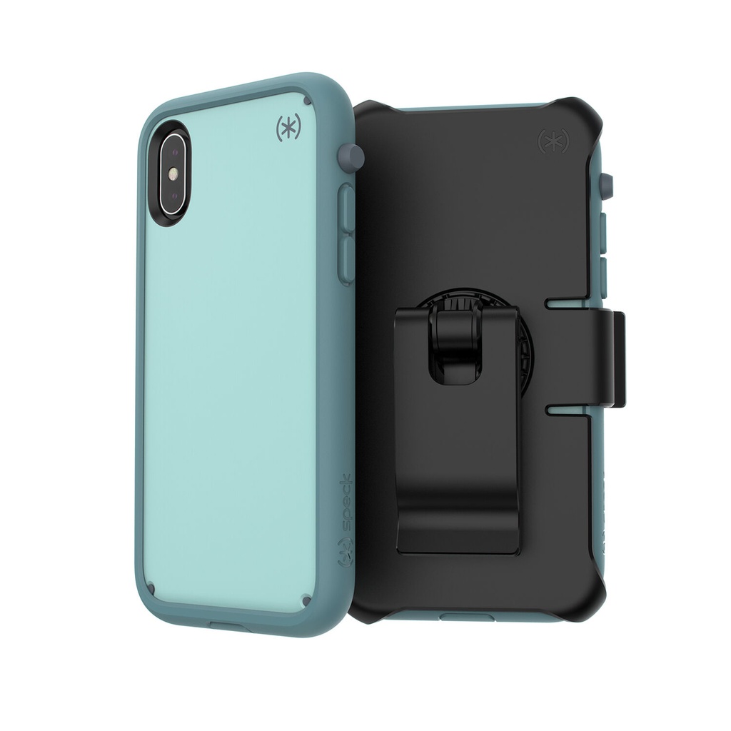 Speck Presidio Ultra | iPhone X/XS - Aquifer Blue/Arctic Blue/Stormy Grey