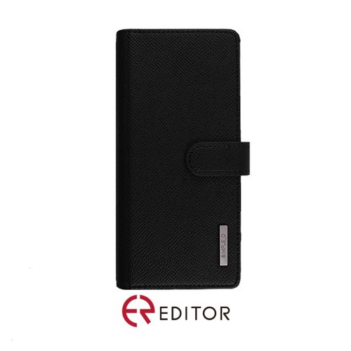 Korean Simple D Double Folio | Samsung A11 - Black