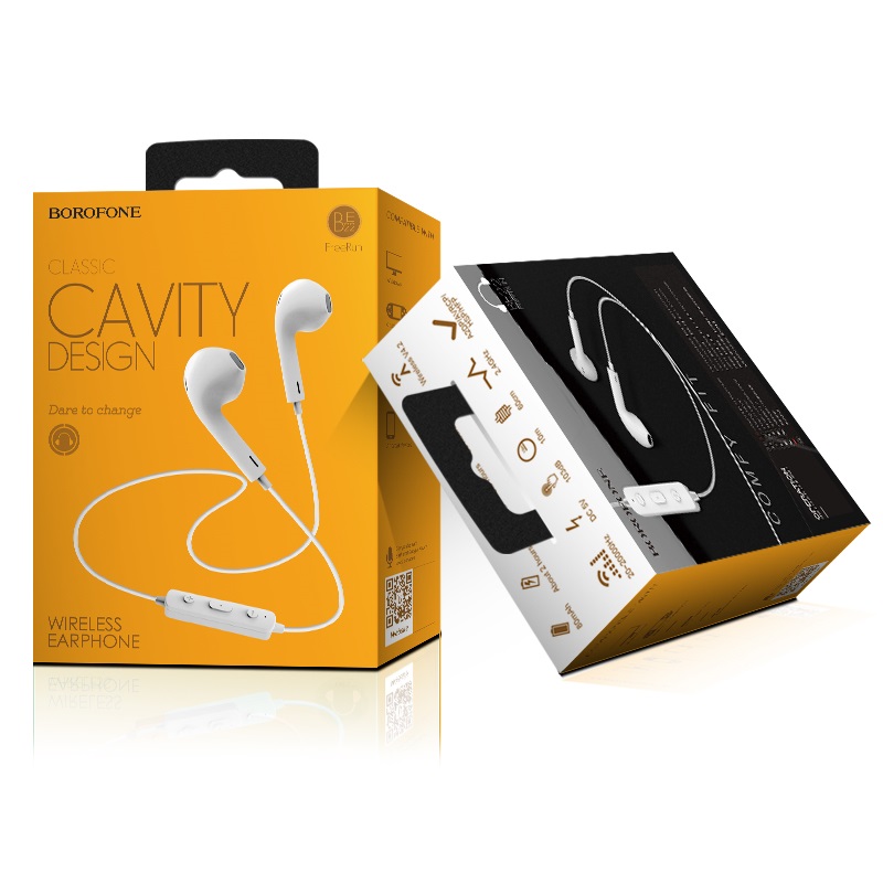 Borofone BE22 | Classic Cavity Design Bluetooth Wireless Earphones