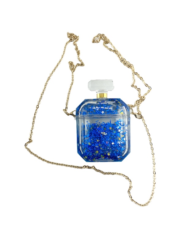 Coco Waterfall /w necklace | Airpods 1/2/3 - Blue