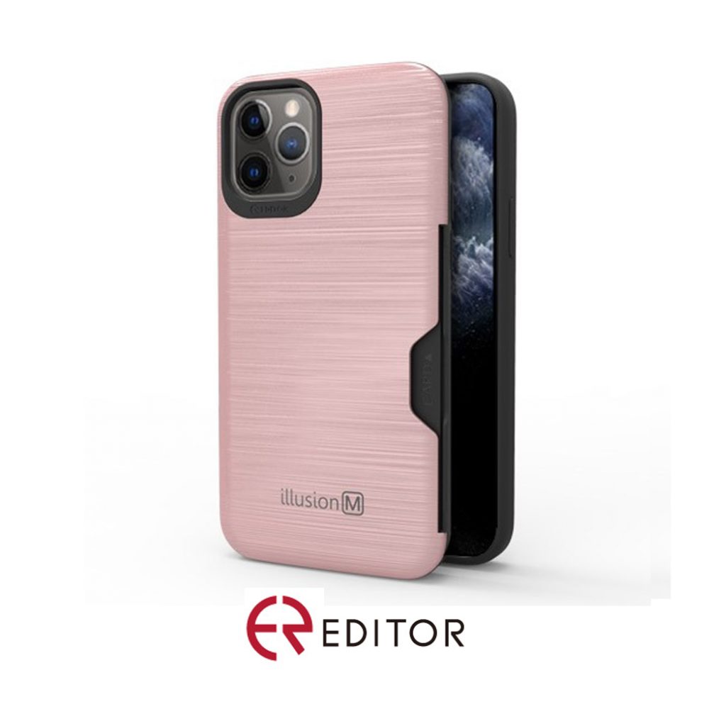 Editor Illusion w/ Card Slot | iPhone 12 (6.1) – Rose Gold