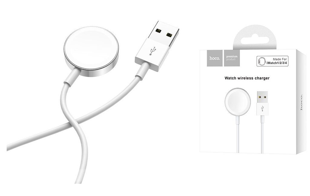 Hoco CW16 | Apple Watch (series 1-6) Charger - White