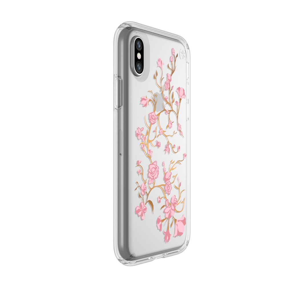 Speck Presidio Clear + Print | iPhone X/Xs - Golden Blossoms