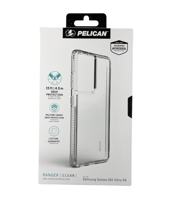 Pelican Ranger AntiMicrobial | Samsung Galaxy S21 Ultra - Clear