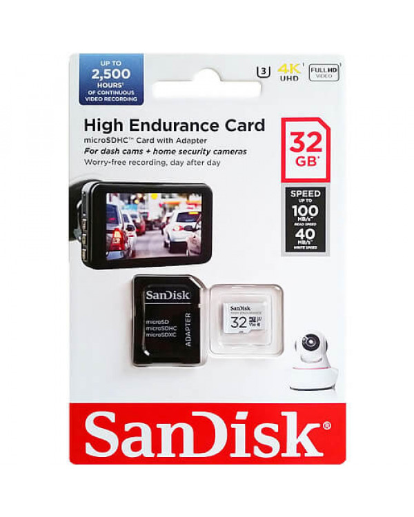 SANDISK HIGH ENDURANCE | 32GB 100MB/S MICRO SDXC CARD With ADAPTER