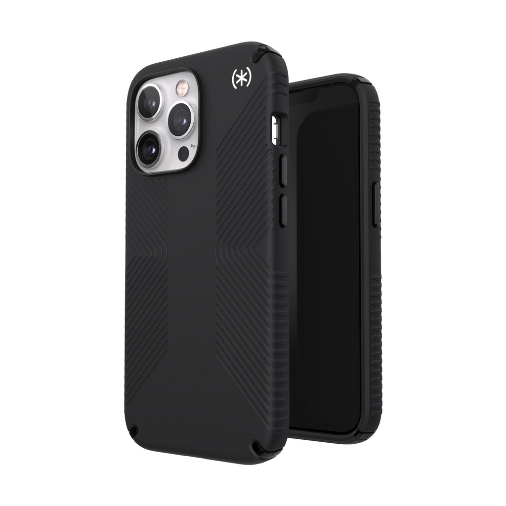 Speck Presidio2 Grip | iPhone 14 Pro (6.1) - MagSafe - Black/White