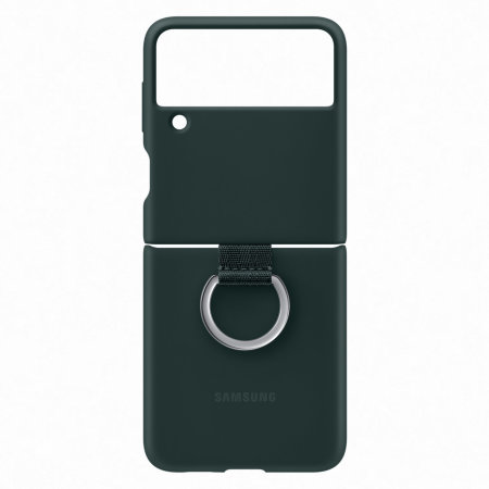 Original Samsung Galaxy Z Flip 3 Silicone Ring Case - Green