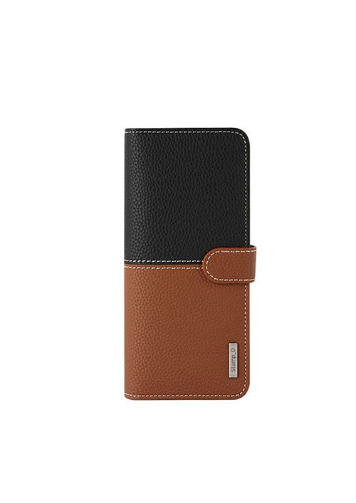 Korean Stamp D Folio | Universal 5.5-6.5 inch - Brown/Black