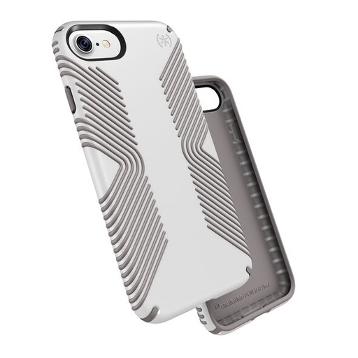 [79987-5728] Speck Presidio Grip | iPhone 7/8/SE 2020 – White/Ash Grey