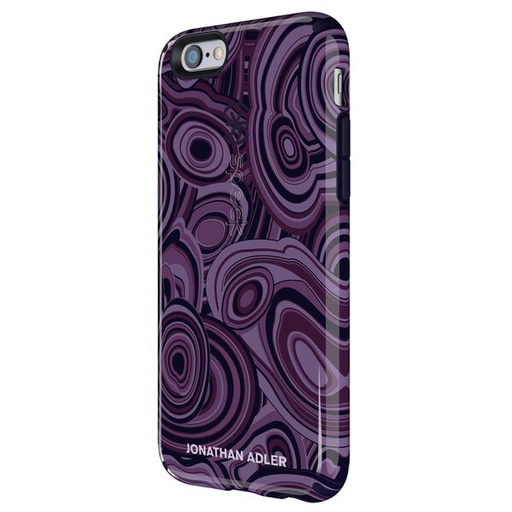 [73990-5128] Speck CandyShell Inked Jonathan Adler | iPhone 6/6S – Malachite Purple Berry
