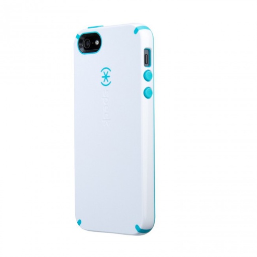 [71151-B871] Speck CandyShell | iPhone 5/5S – White/Peacock Blue