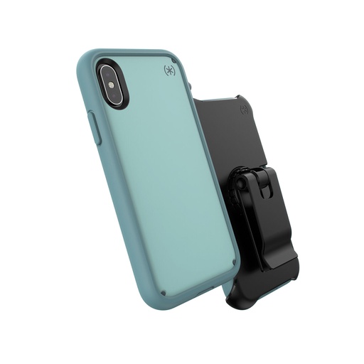 [104050-6666] Speck Presidio Ultra | iPhone X/XS - Aquifer Blue/Arctic Blue/Stormy Grey