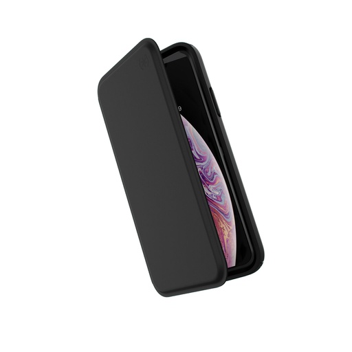 [117128-1050] Speck Presidio Folio Leather | iPhone X/XS - Black