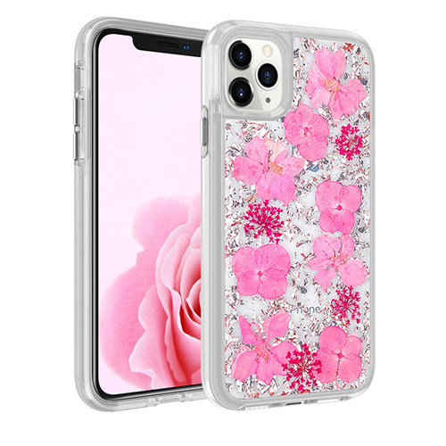 [BC-30834] Coco Dried Flower | iPhone 11 Pro (5.8) - Rose Gold Foil