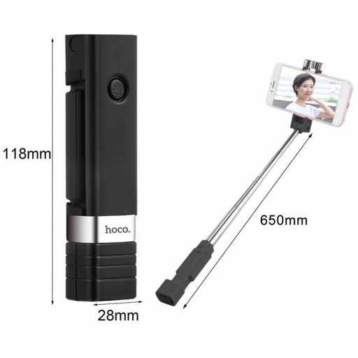 [K4] Hoco K4 | Beauty Bluetooth Wireless Selfie Stick