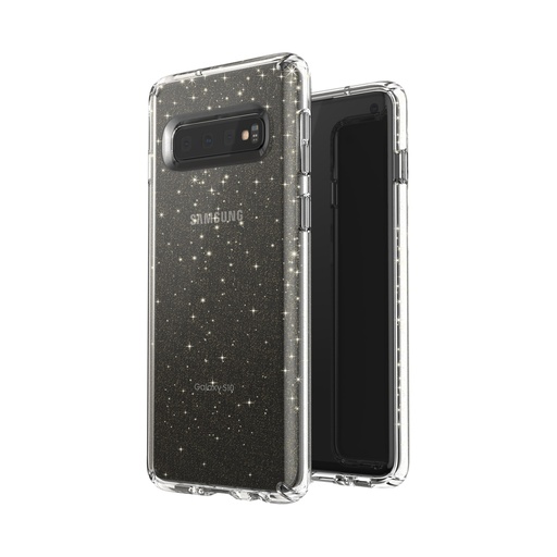 [124581-5636] Speck Presidio Clear + Glitter | Samsung Galaxy S10e - Gold
