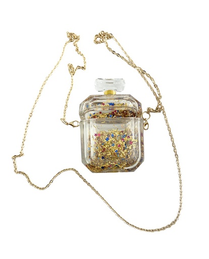 [BC-31172] Coco Waterfall /w necklace | Airpods 1/2/3 - Gold