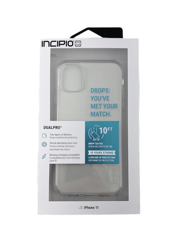 [IPH-1843-CLR] Incipio DualPro Military Graded | iPhone 11 Pro (5.8) - Clear
