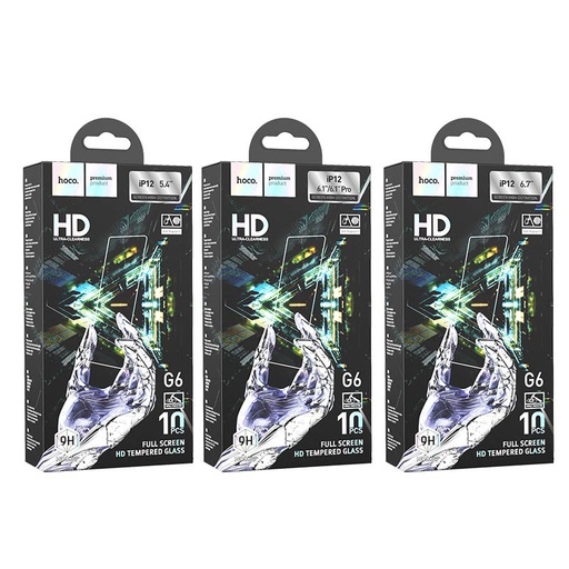 [BC-31294] Hoco G6 [Box of 10pcs] | HD Tempered Glass - iPhone 12 mini (5.4)