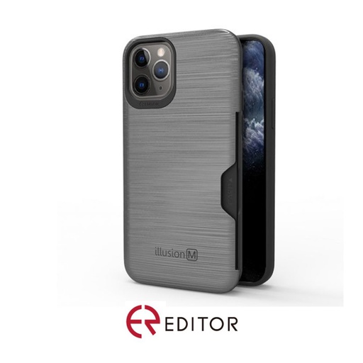 [BC-31299] Editor Illusion w/ Card Slot | iPhone 12 (6.1) – GunMetal