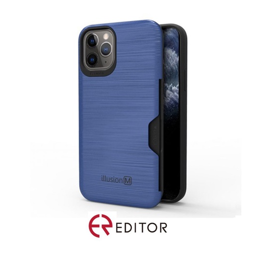 [BC-31307] Editor Illusion w/ Card Slot | iPhone 12 Pro Max (6.7) – Blue