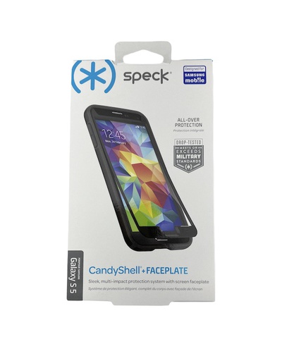 [SPK-A2876] Speck CandyShell + Face Plate | Samsung S5 - Black