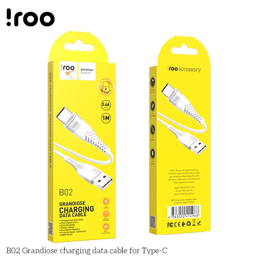 [BC-31454] iRoo B02 | Grandiose Type-C Cable - 1M