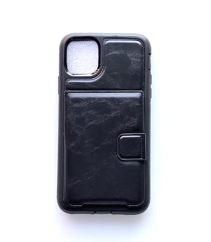[BC-31562] Coco Heavy Duty Leather Magnetic /w Card Slots | iPhone Xs MAX (6.5) - Black