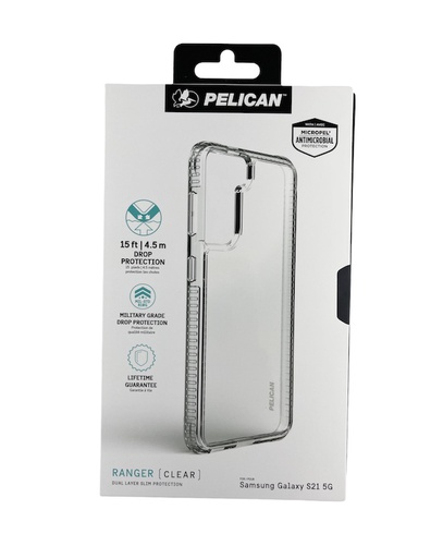 [PP045186] Pelican Ranger AntiMicrobial | Samsung Galaxy S21 Plus - Clear