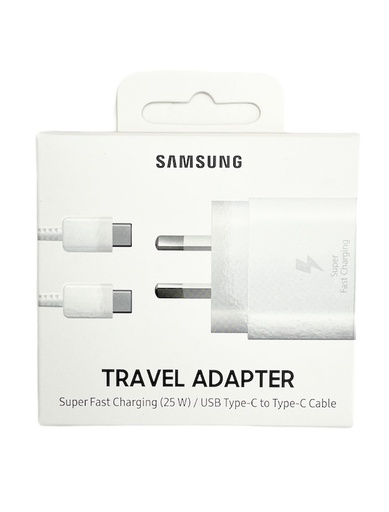 [EP-TA800NWEGAU] NEW SAMSUNG 25W PD 3.0 SUPER FAST TYPE-C TRAVEL ADAPTOR (Samsung S21/S21+/S21 Ultra) -  White