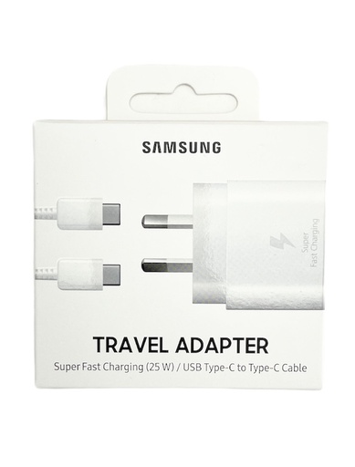 [EP-TA800NWEGAU] NEW SAMSUNG 25W PD 3.0 SUPER FAST TYPE-C TRAVEL ADAPTOR (Samsung S21/S21+/S21 Ultra) -  White