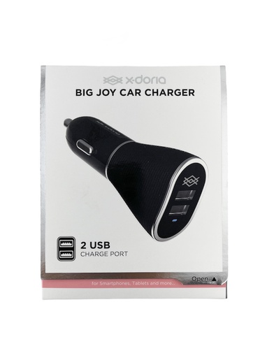 [3X710501A] X-doria Big Joy | Dual USB Ports Car Charger 2.4A
