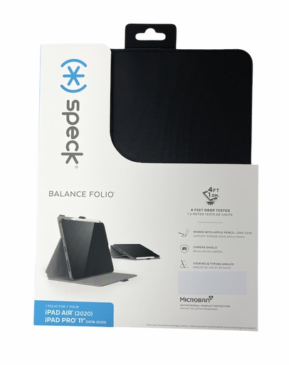 [138650-1050] Speck Balance Folio /w stylus slot | Apple iPad Air 4 / iPad Pro 11 (2020/2021)- Black
