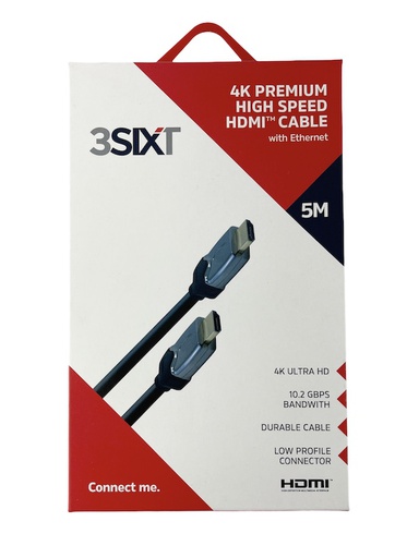 [3S0394] 3SIXT 4K Premium HDMI Cable - 5 meters