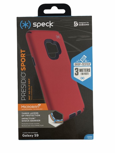 [110127-6685] Speck Presidio Sport | Samsung Galaxy S9 - Red