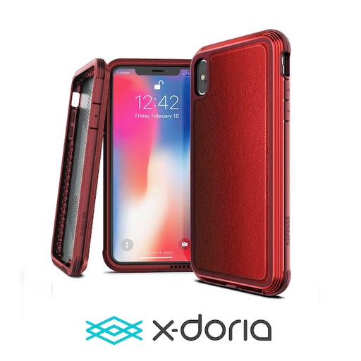 [3X2C05C9B] X-doria Defense Lux | iPhone X/Xs - Red