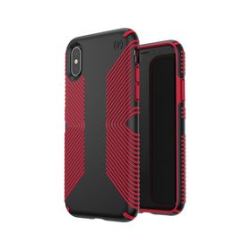[117124-C305] Speck Presidio Grip | iPhone X/Xs - Black/Red