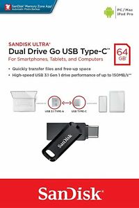 [SDDDC3-064G-G46] Sandisk Dual Drive Go  | Dual Head [1xUSB-A,1xUSB-C] - 64GB