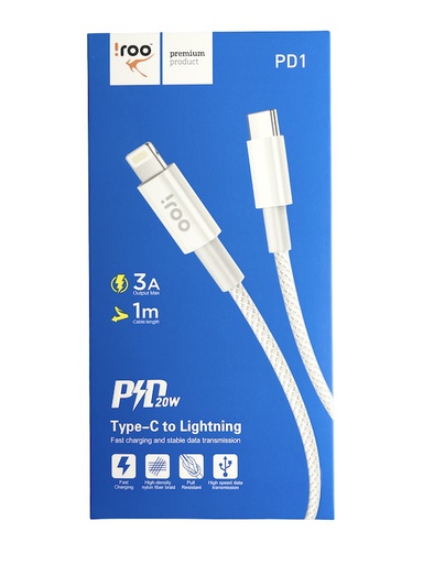 [PD1] iRoo PD1 | 20W PD Type-C to Lightning Cable