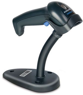 [QD2130-BKK1S] Datalogic Barcode/QR Scan Corded Imager QD2130 USB Kit Incl Stand And Cable - Black
