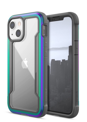 [6950941472838] X-doria Raptic Shield Pro | iPhone 13 Mini (5.4) - Iridescent AntiMicrobial