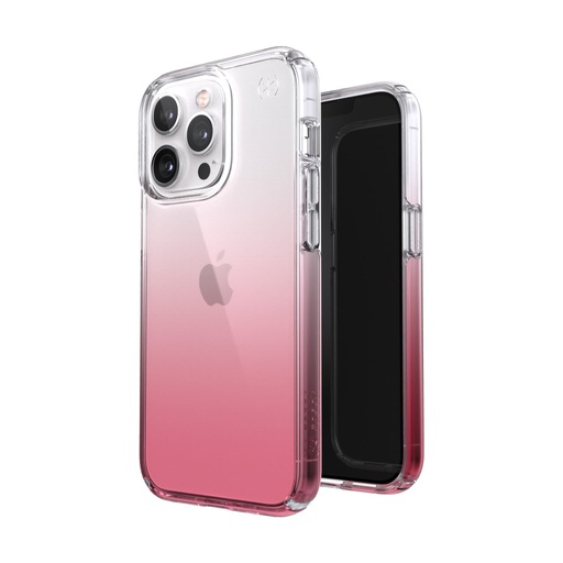 [141695-9268] Speck Presidio Perfect-Clear Ombre | iPhone 14/13 (6.1) - Clear/Vintage Rose