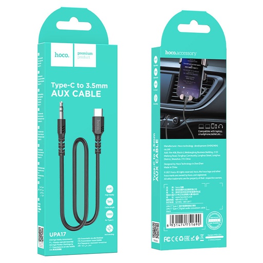 [UPA17] Hoco UPA17 | Type-C to 3.5mm AUX cable