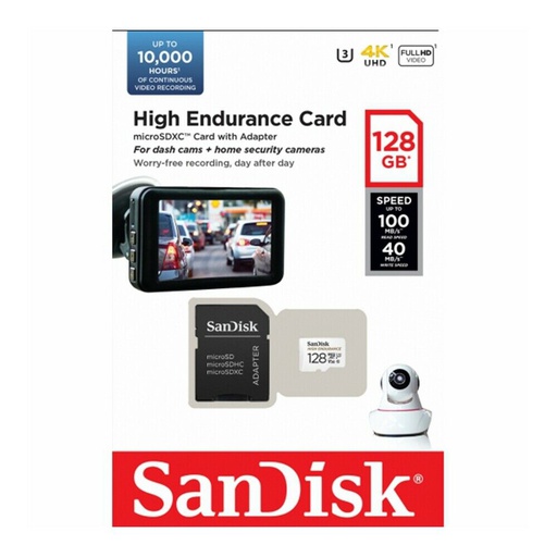 [SDSQQNR-128G] SANDISK HIGH ENDURANCE | 128GB 100MB/S MICRO SDXC CARD With ADAPTER