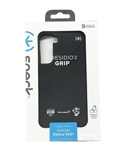 [144233-D143] Speck Presidio2 Grip | Samsung S22 Plus (6.6) - Black