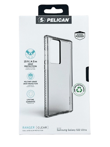 [PP048178] Pelican Ranger | Samsung S22 Ultra (6.8) - Clear