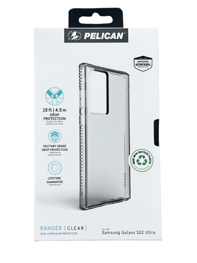 [PP048178] Pelican Ranger | Samsung S22 Ultra (6.8) - Clear
