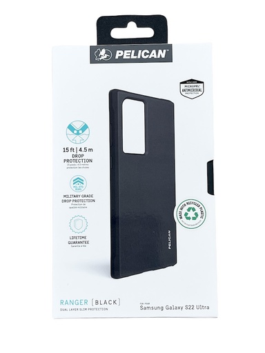 [PP048082] Pelican Ranger | Samsung S22 Ultra (6.8) - Black