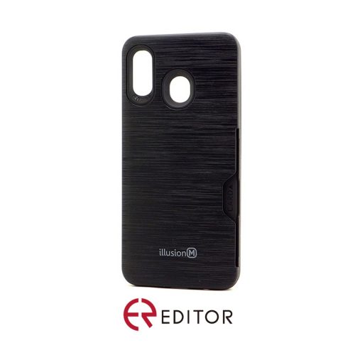 [BC-30262] Editor Illusion w/ Card Slot | Samsung A20/30 – Black