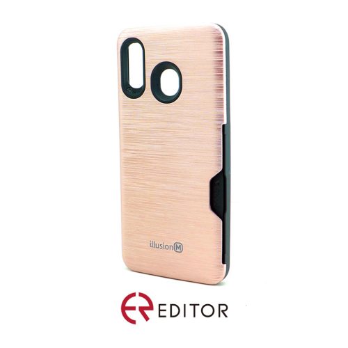 [BC-30266] Editor Illusion w/ Card Slot | Samsung A20/30 – Rose Gold